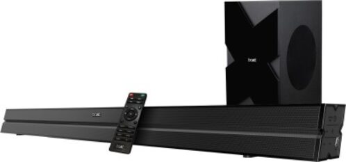 boAt Aavante Bar 2000 160 W Bluetooth Soundbar(Premium Black, 2.1 Channel)
