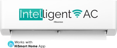 Hisense 1.5 Ton 3 Star Split Inverter Smart AC with Wi-fi Connect - White(AS-18TW4RGSKA00, Copper Condenser)