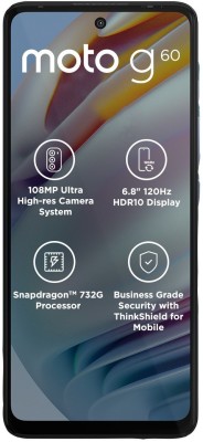 MOTOROLA G60 (Frosted Champagne, 128 GB)(6 GB RAM)