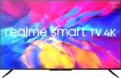 realme 126 cm (50 inch) Ultra HD (4K) LED Smart Android TV with Handsfree Voice Search(RMV2005)