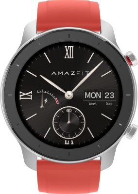 huami Amazfit GTR 42 mm Smartwatch(Red Strap, Regular)