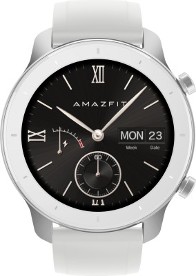 huami Amazfit GTR 42 mm Smartwatch(White Strap, Regular)