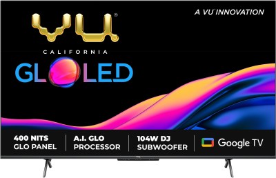 Vu GloLED 108 cm (43 inch) Ultra HD (4K) LED Smart Google TV with DJ Subwoofer 84W  (43GloLED)