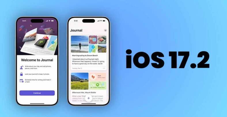 Apple Unveils iOS 17.2 Update: New Features, Enhancements, and Journal App Debut