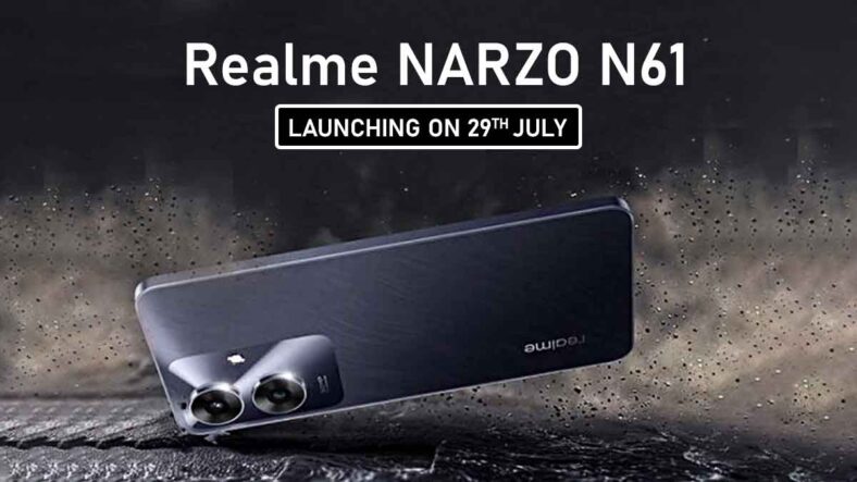 Realme NARZO N61: Budget Smartphone Launching on July 29th.