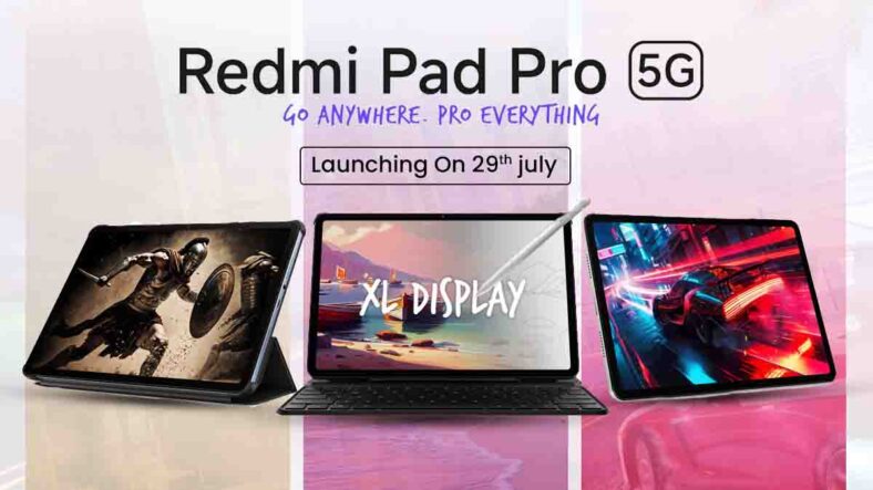 Redmi Pad Pro 5G Launch on July 29: What to Expect from Xiaomi’s Latest Tablet!