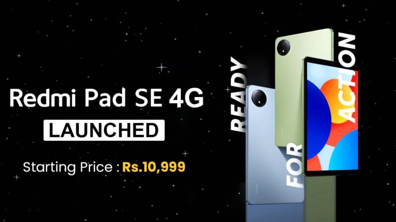 Introducing Redmi Pad SE 4G in India: Features, And More