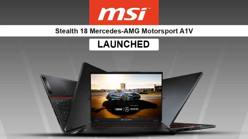 Introducing MSI Stealth 18 & Stealth 16 Mercedes-AMG Motorsport Laptops.