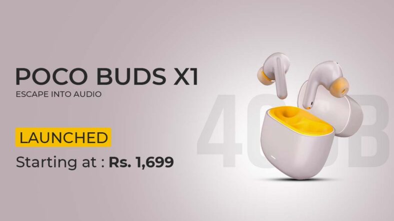 POCO Buds X1 with Hybrid ANC Launched in India: Price and Features