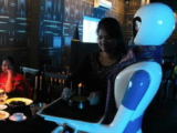 The country’s second robot restaurant, open in Hyderabad, offers orders on tabs here