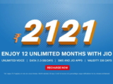Jio launches Rs 2121 prepaid plan, will get 1.5 GB high-speed data daily for 336 days