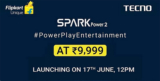 Tecno Spark Power 2 is launching in India on 17 June, Price and Main Specifications